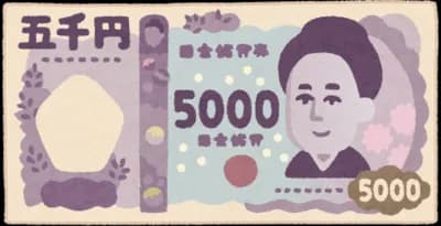 New 5,000 yen banknote