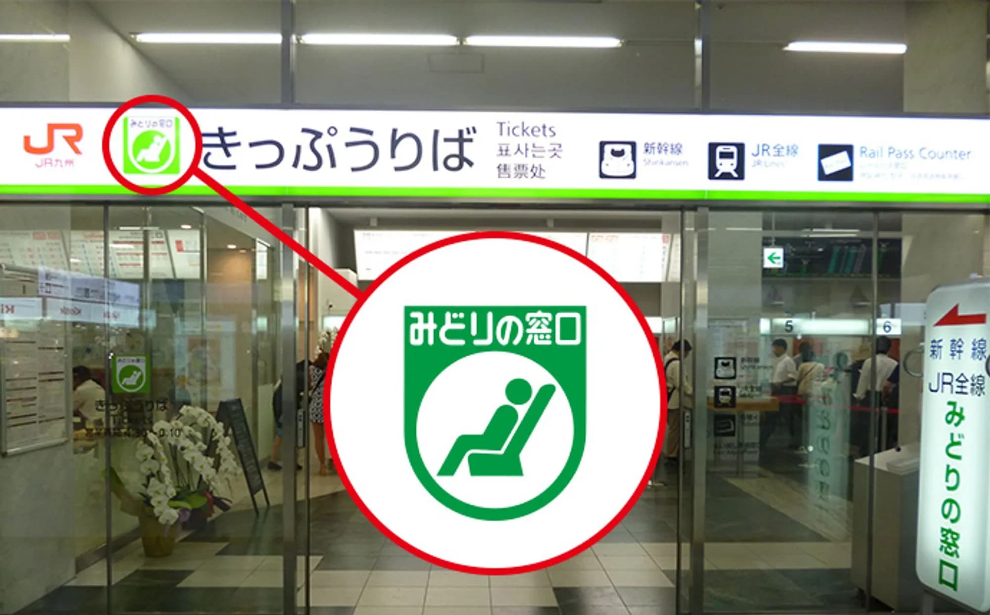Northern Kyushu Rail Pass exchange location