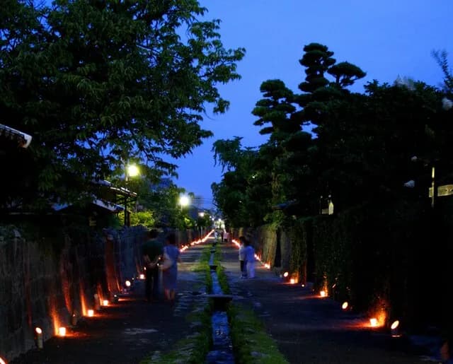 A town where koi swim