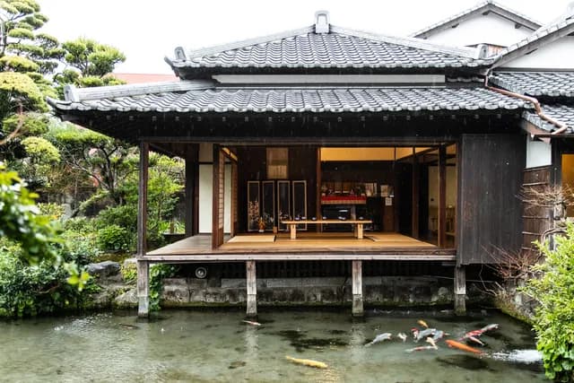 A town where koi swim