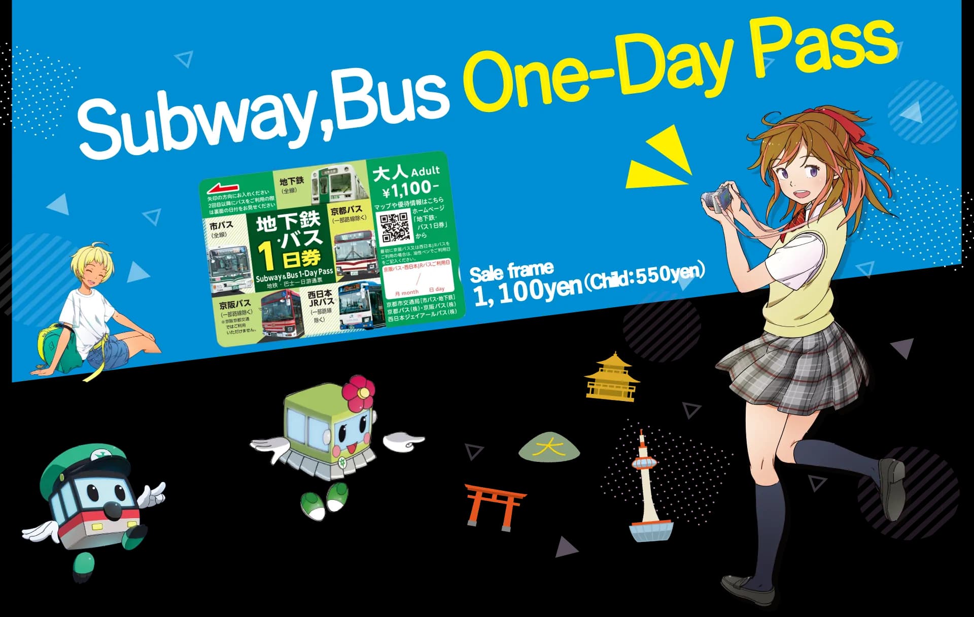 Kyoto Subway & Bus Pass